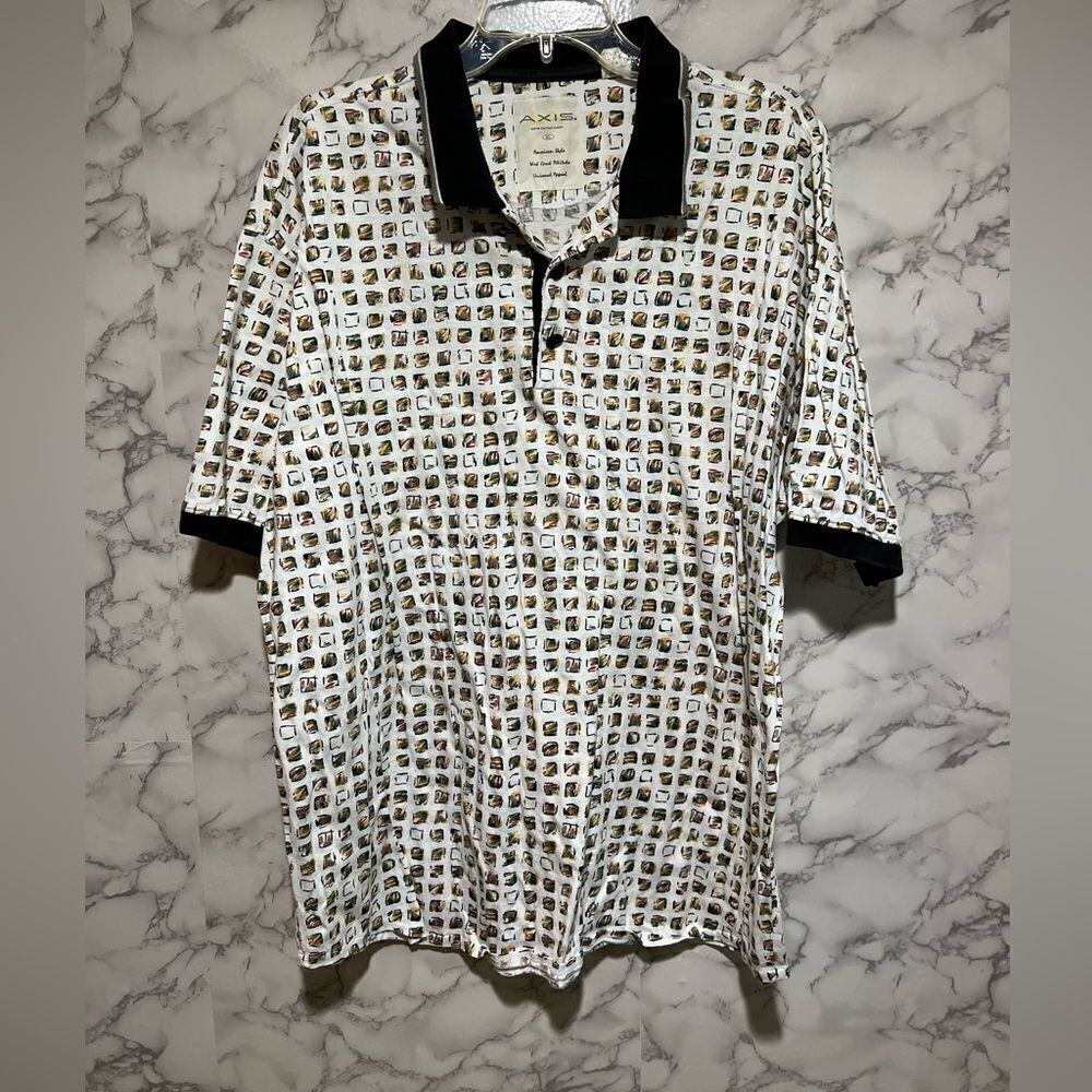 Axis LA Men Polo Golf Short Sleeve Shirt XL